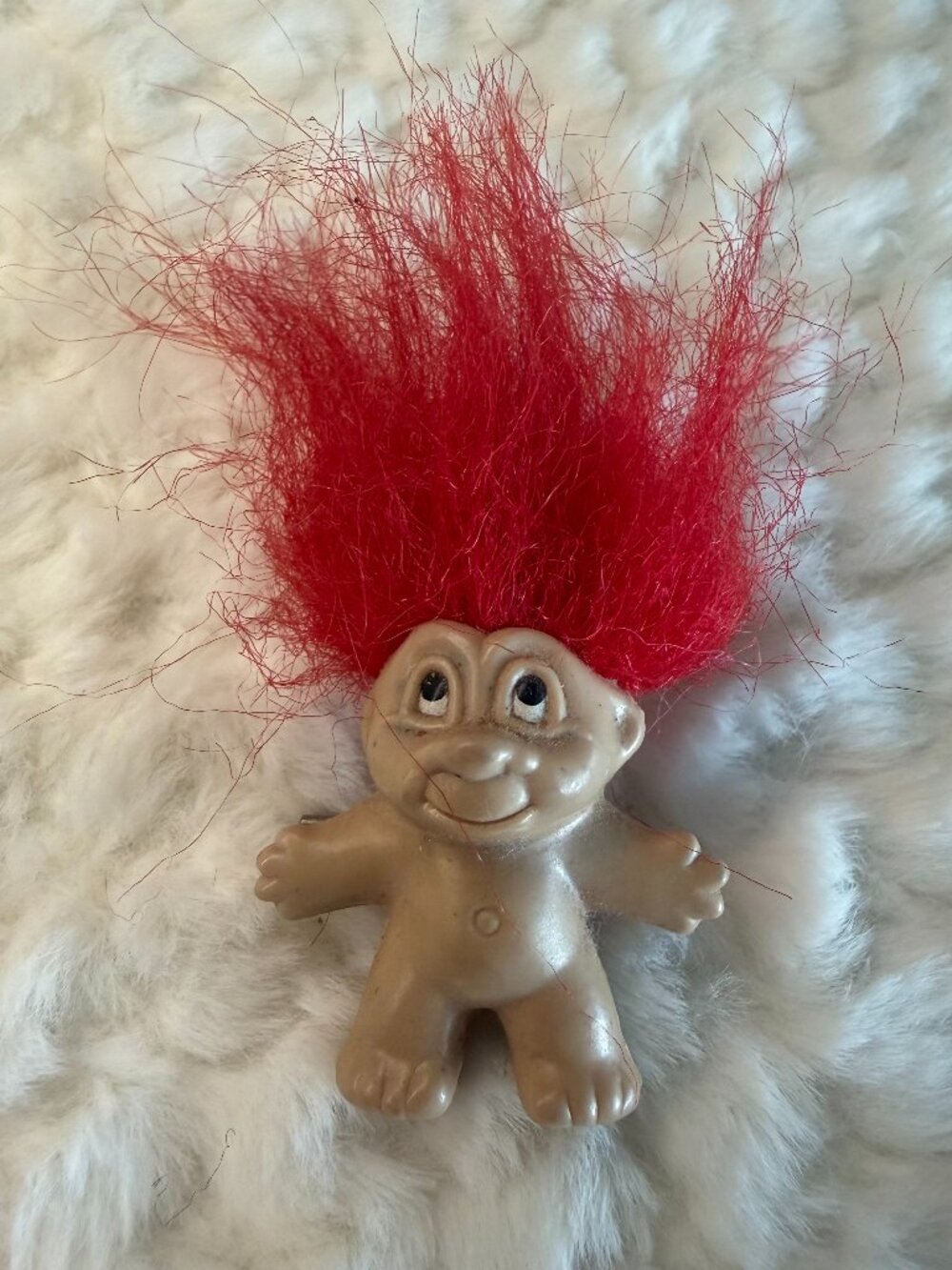 Vintage 1989 DAM Norfin Troll Pin- Red Hair